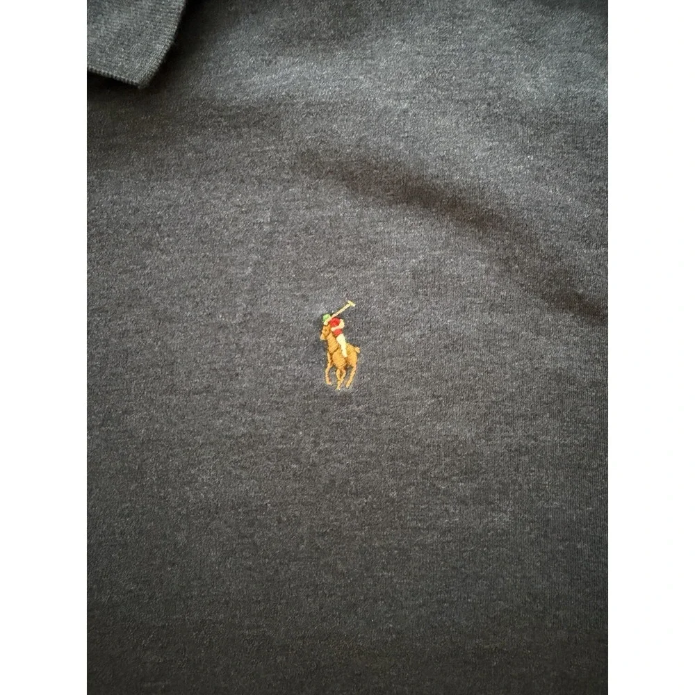 Polo Ralph Lauren Polo Shirt Pima Soft Touch Cotton Blue‎ Pony Logo Mens XL